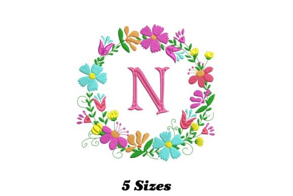 Flower Alphabet Letter N Embroidery Review