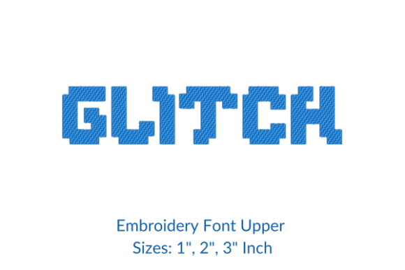 Glitch Font Embroidery Design Review for Sellers