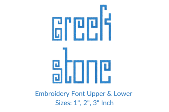 Greek Stone Font Embroidery Design Review