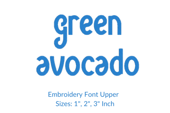 Green Avocado Font Embroidery Design Review