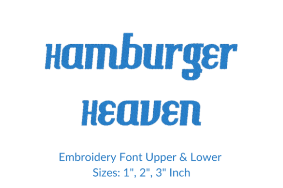 Hamburger Heaven Font Embroidery Design Review