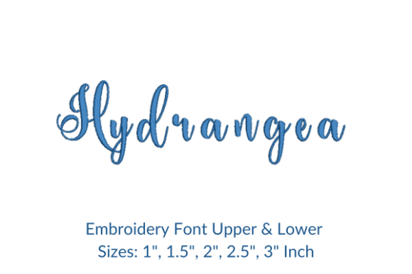 Hydrangea Font Embroidery Design Review