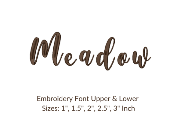 Review: Meadow Font Embroidery Design for Business
