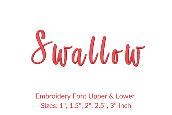 Swallow Font Embroidery Design Review