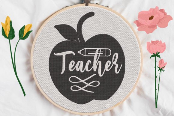 Teacher Sign in Apple Embroidery Review