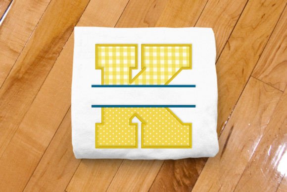 Varsity Letter K Split Applique Design Review