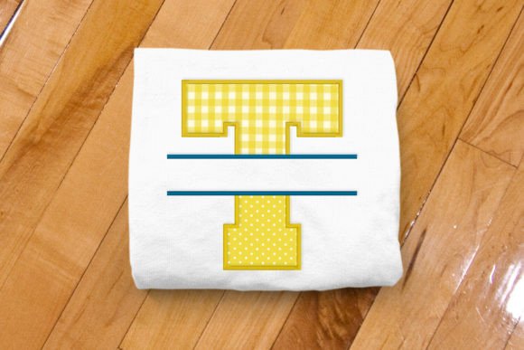 Varsity Letter T Split Applique Design Review