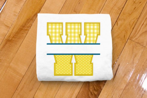 Varsity Letter W Split Applique Design Review