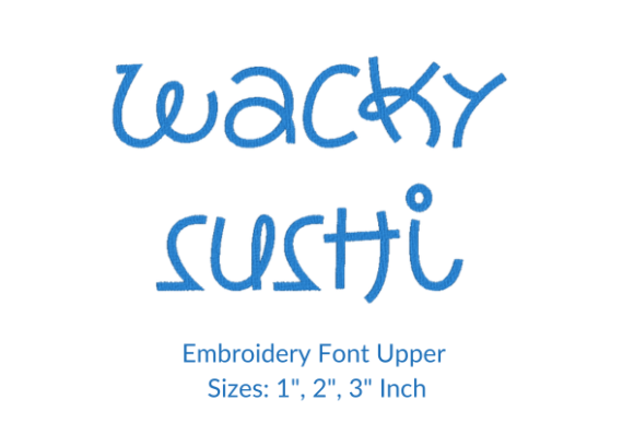 Wacky Sushi Font Embroidery Design Review